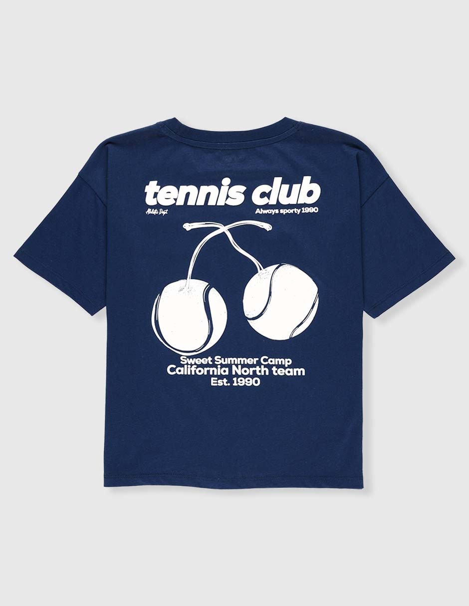 Playera Tennis Tour California manga corta para niña