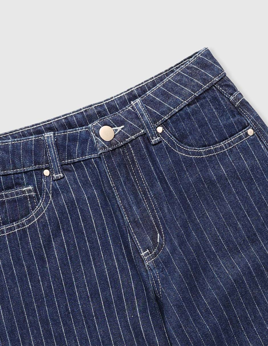 Jeans straight That's It lavado obscuro para niña