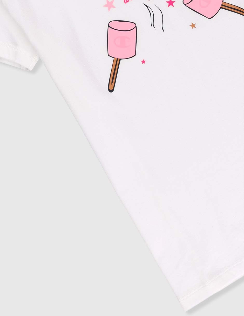 Playera manga corta para niña