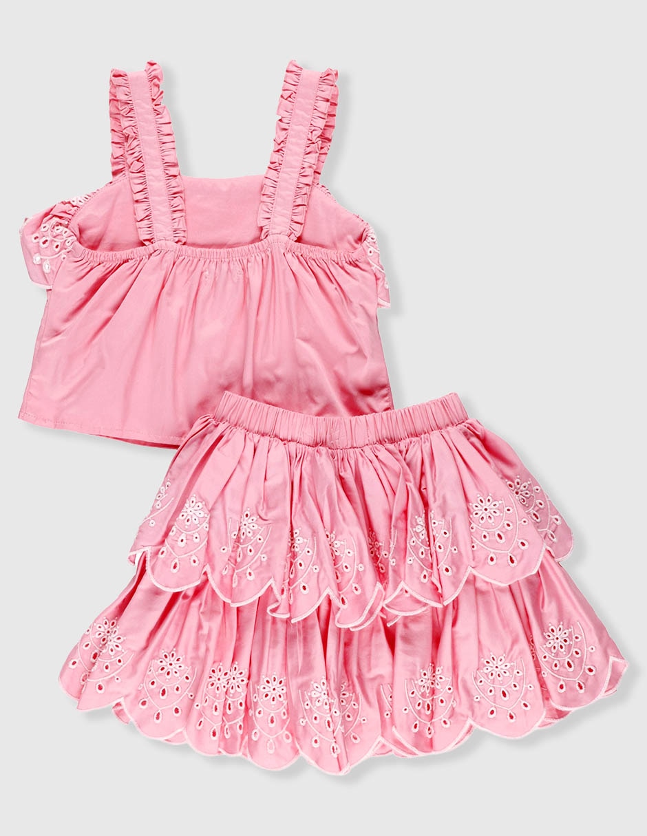 Conjunto habitual de algodón para niña 2 piezas