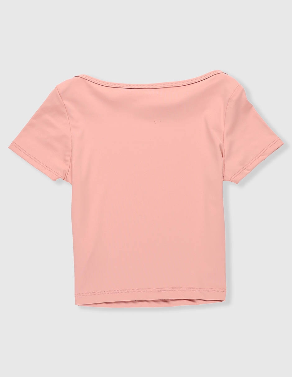 Playera manga corta para niña