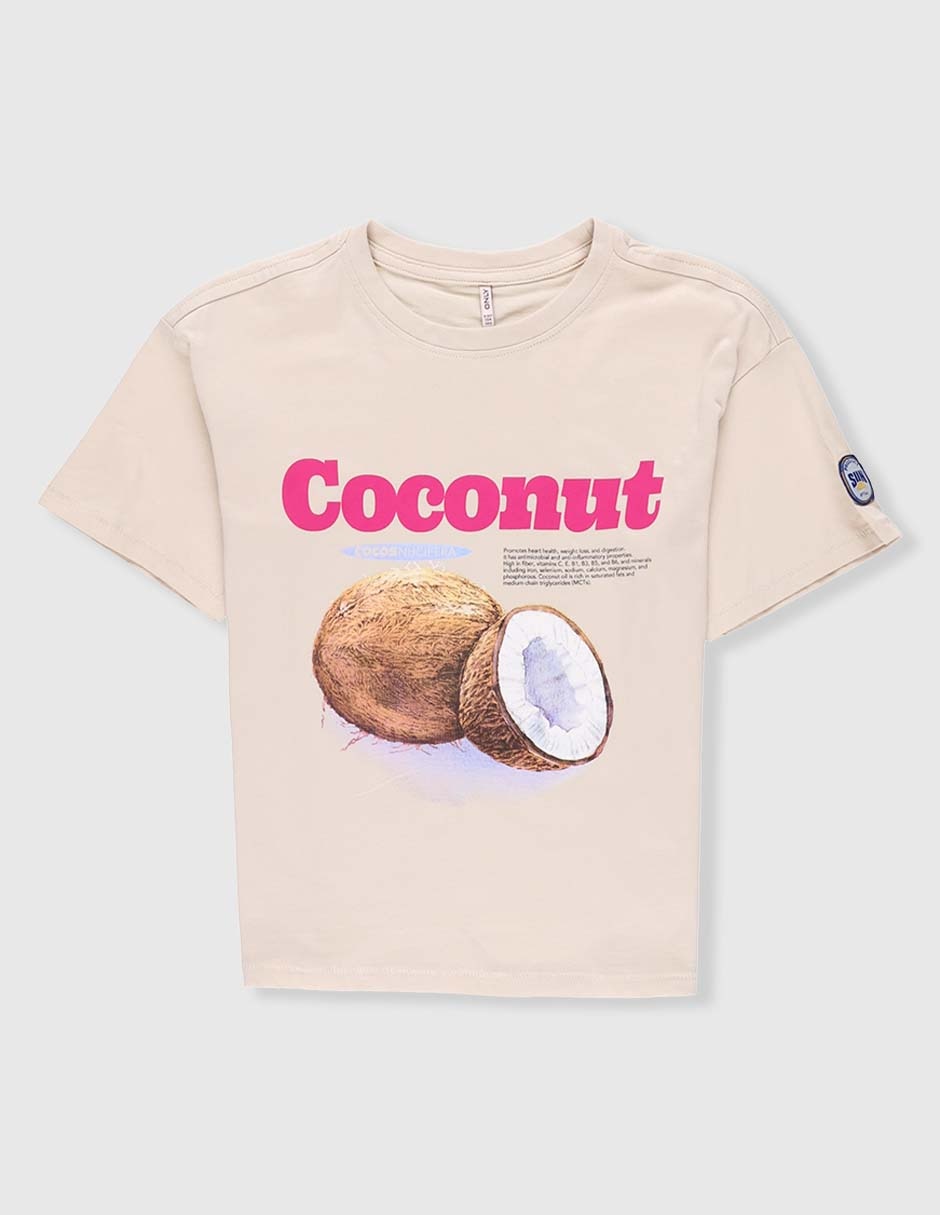 Playera manga corta para niña