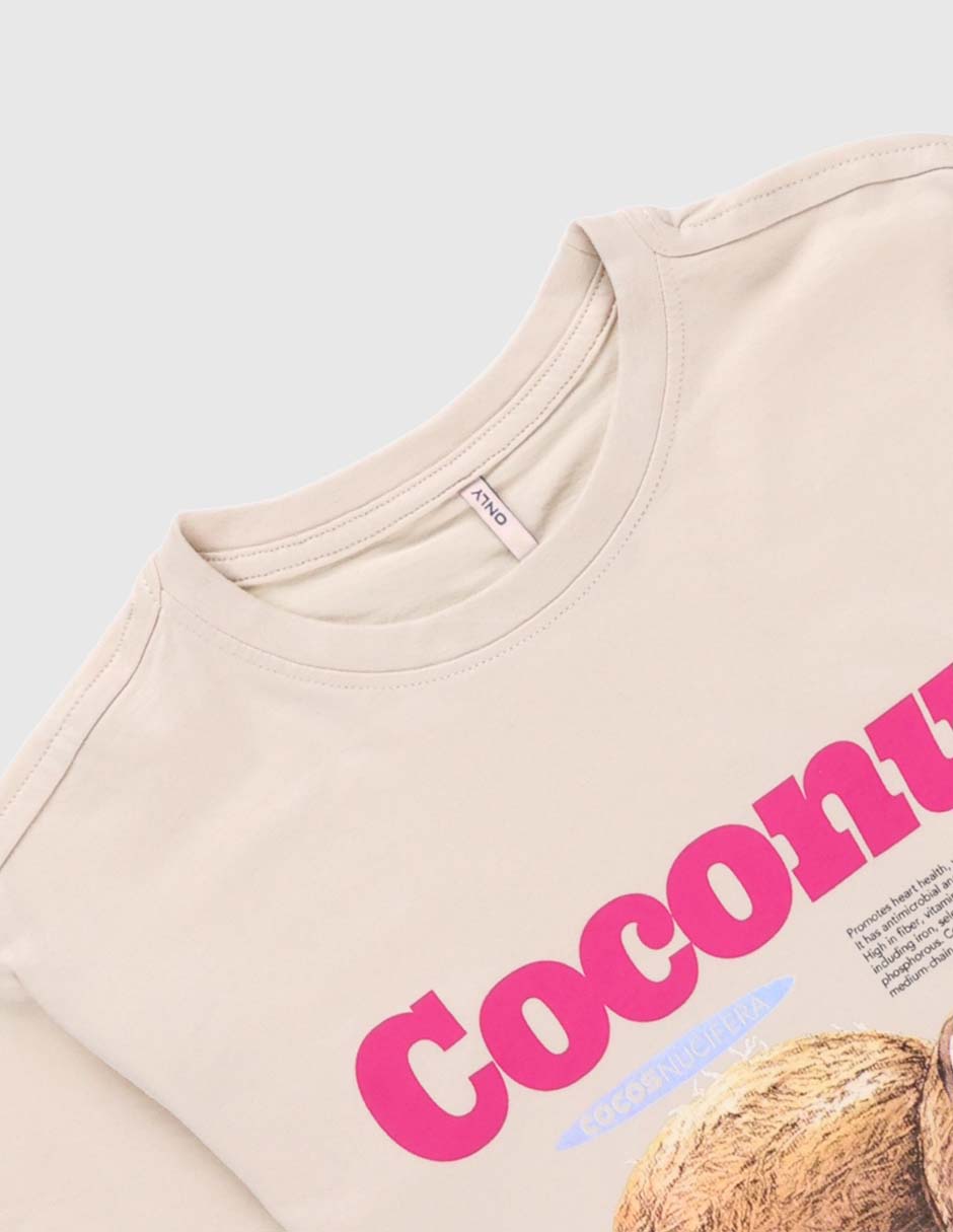 Playera manga corta para niña