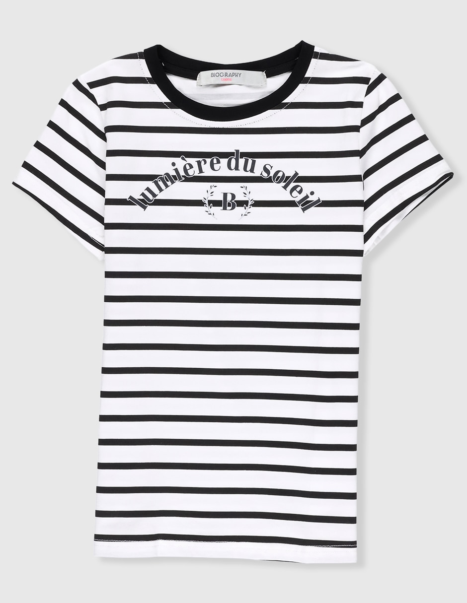 Playera manga corta para niña