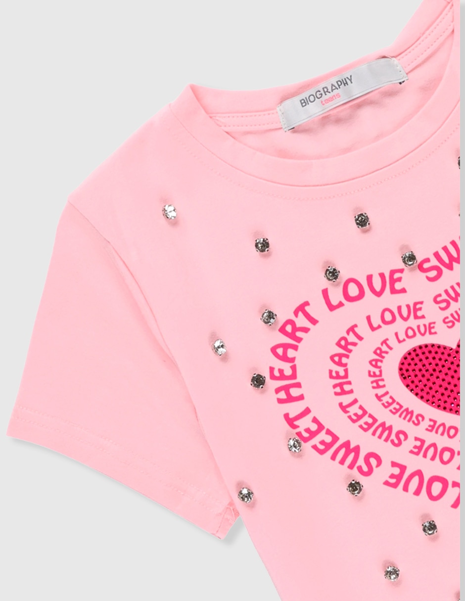 Playera manga corta para niña 6