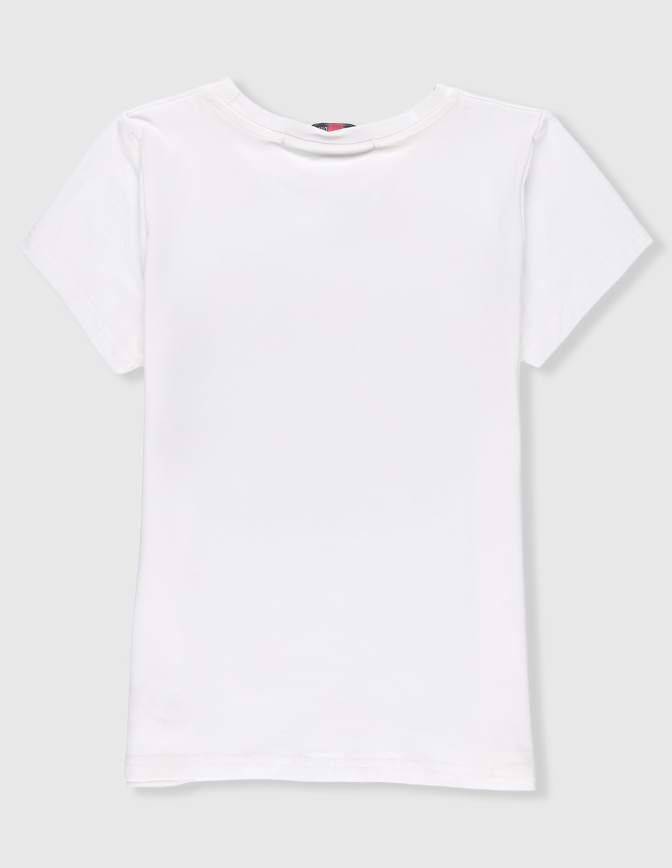 Playera Biography manga corta para niña