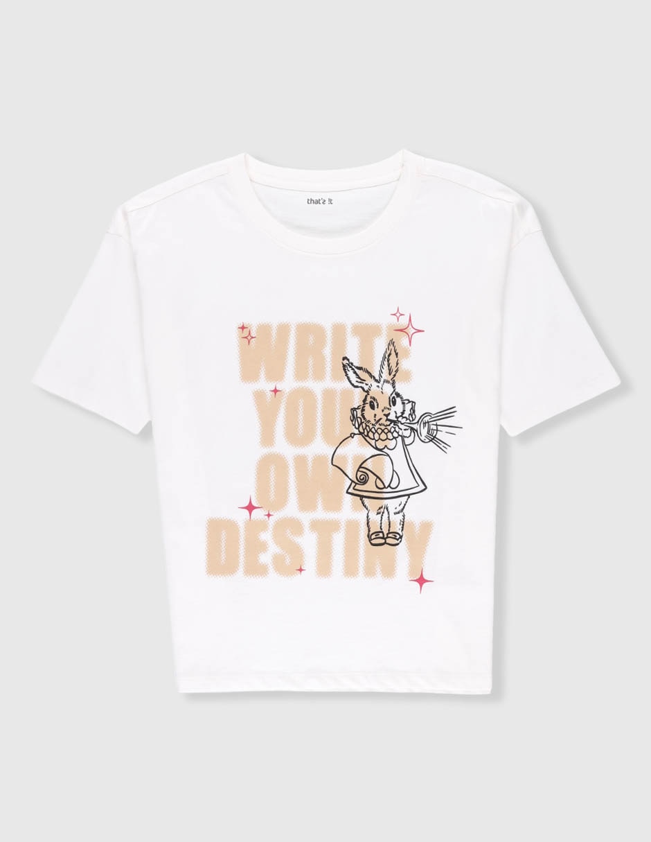 Playera manga corta para niña Playera manga corta para niña