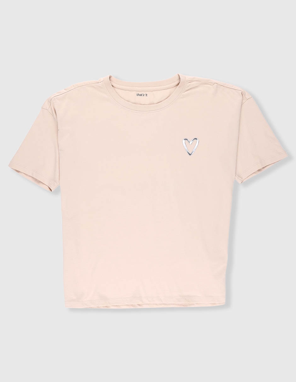 Playera manga corta para niña