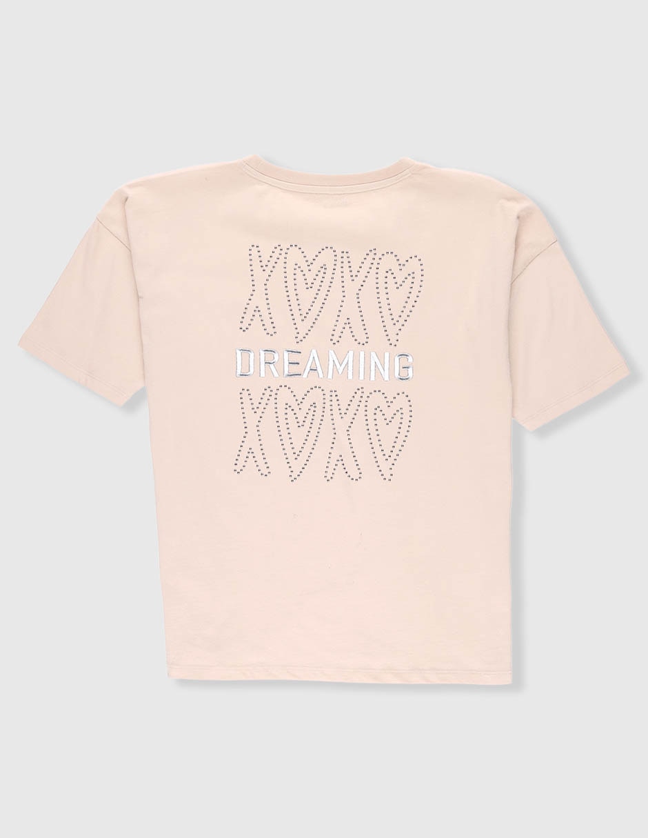 Playera manga corta para niña