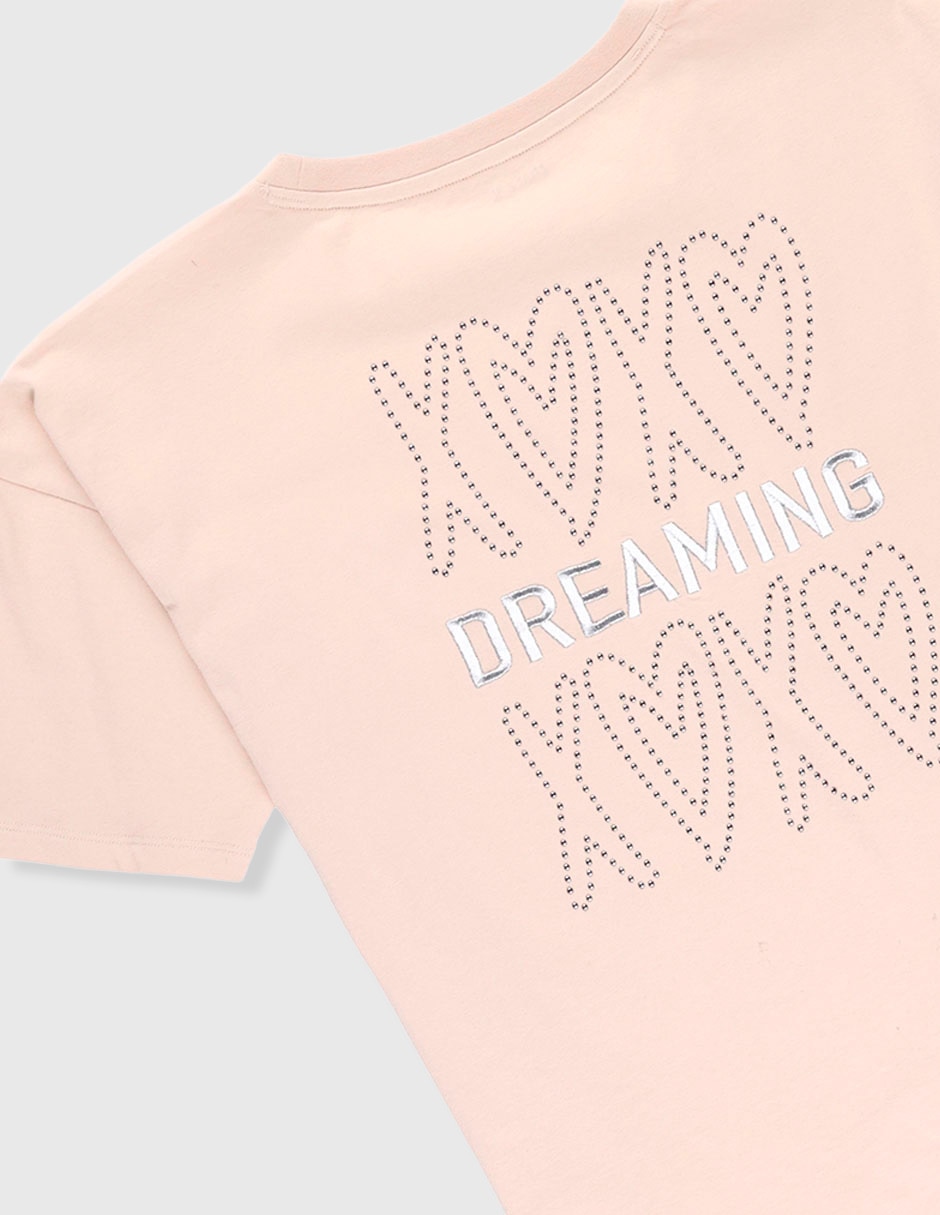 Playera manga corta para niña