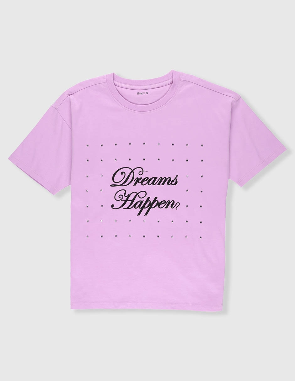 Playera manga corta para niña