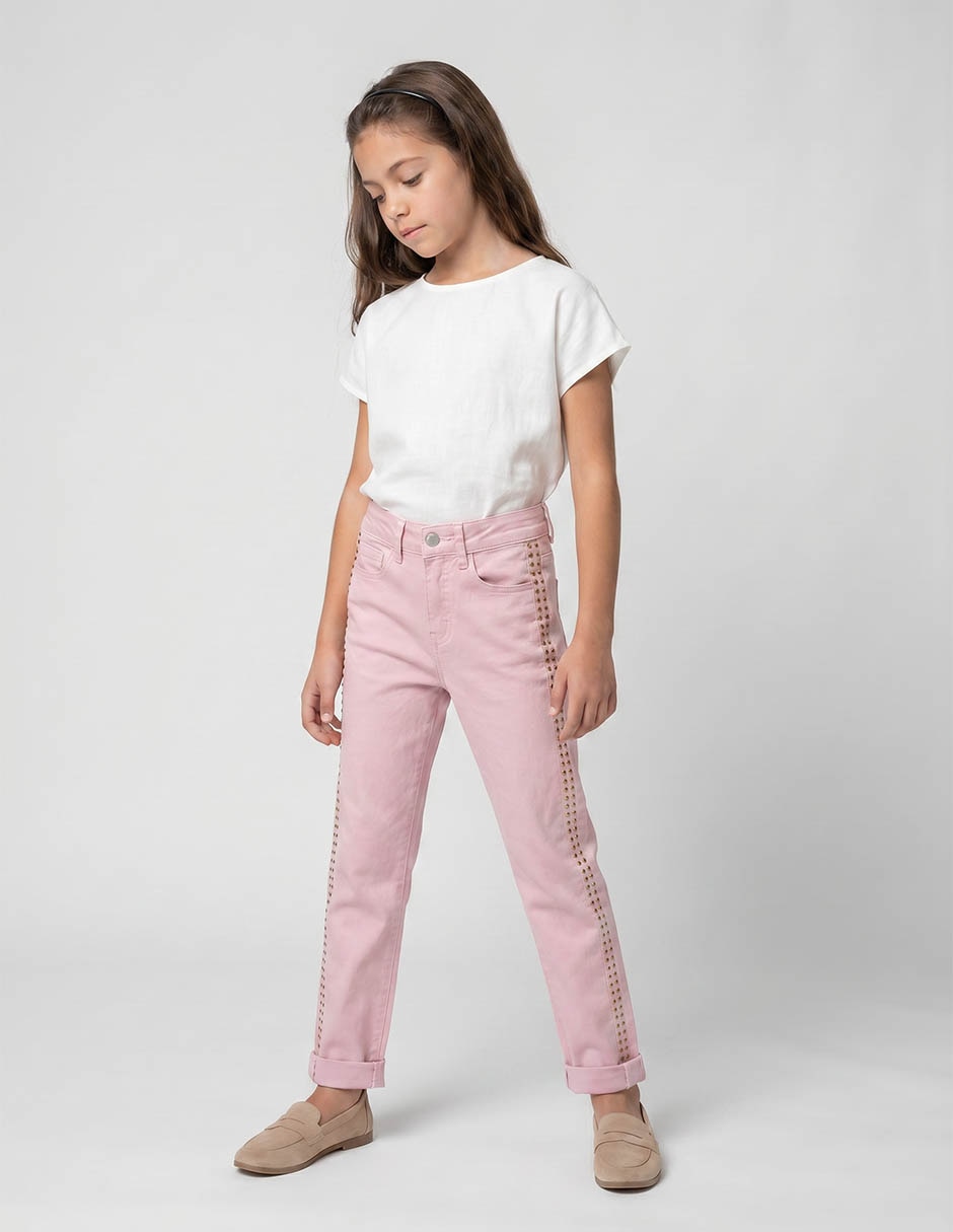 Jeans skinny lavado medio para niña Jeans skinny lavado medio para niña