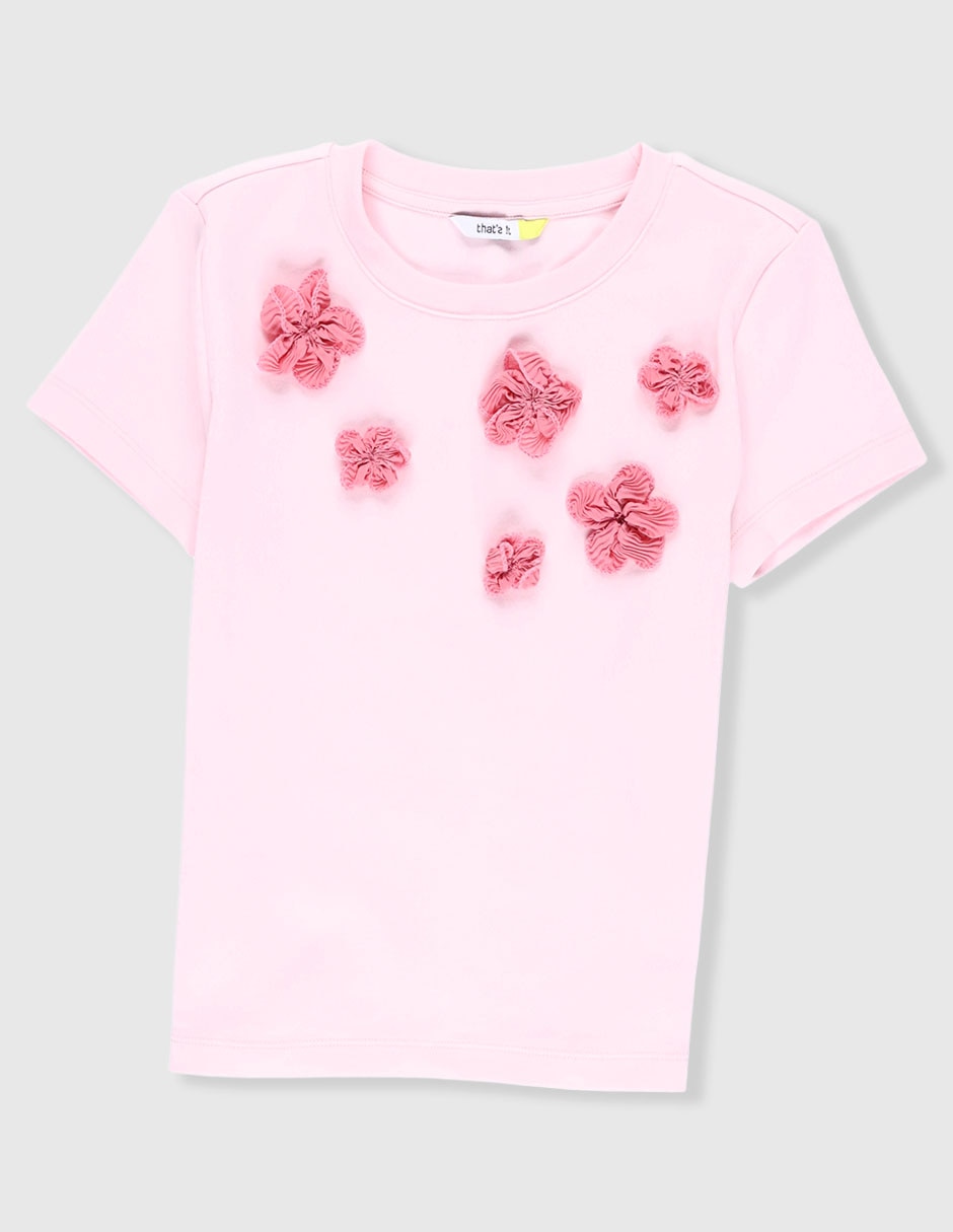 Playera manga corta para niña