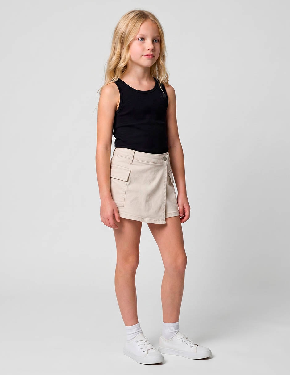 Falda short para niña Falda short para niña