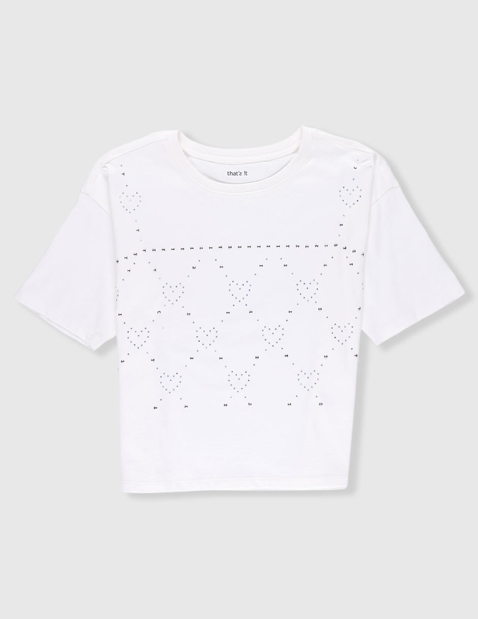 Playera manga corta para niña Playera manga corta para niña