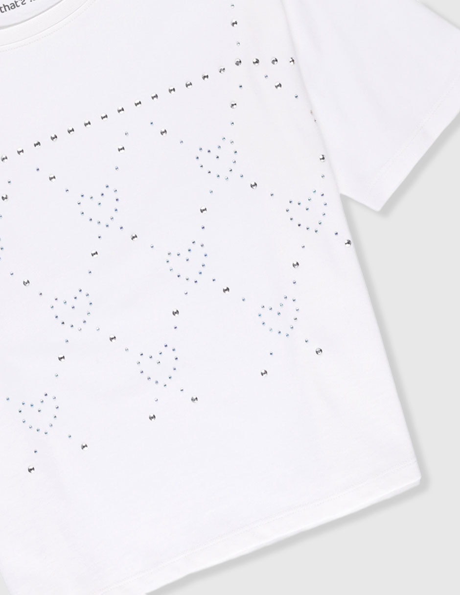 Playera manga corta para niña