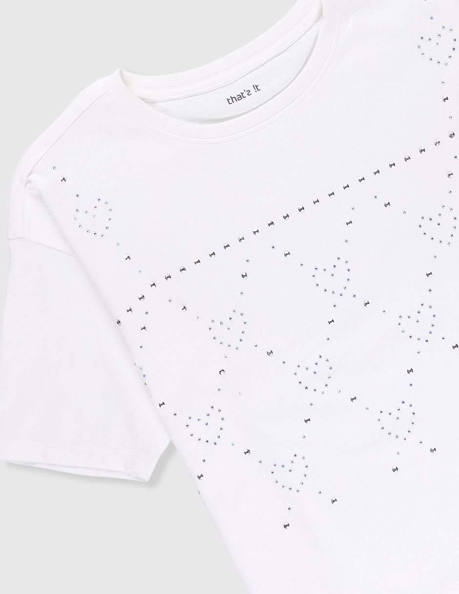 Playera manga corta para niña