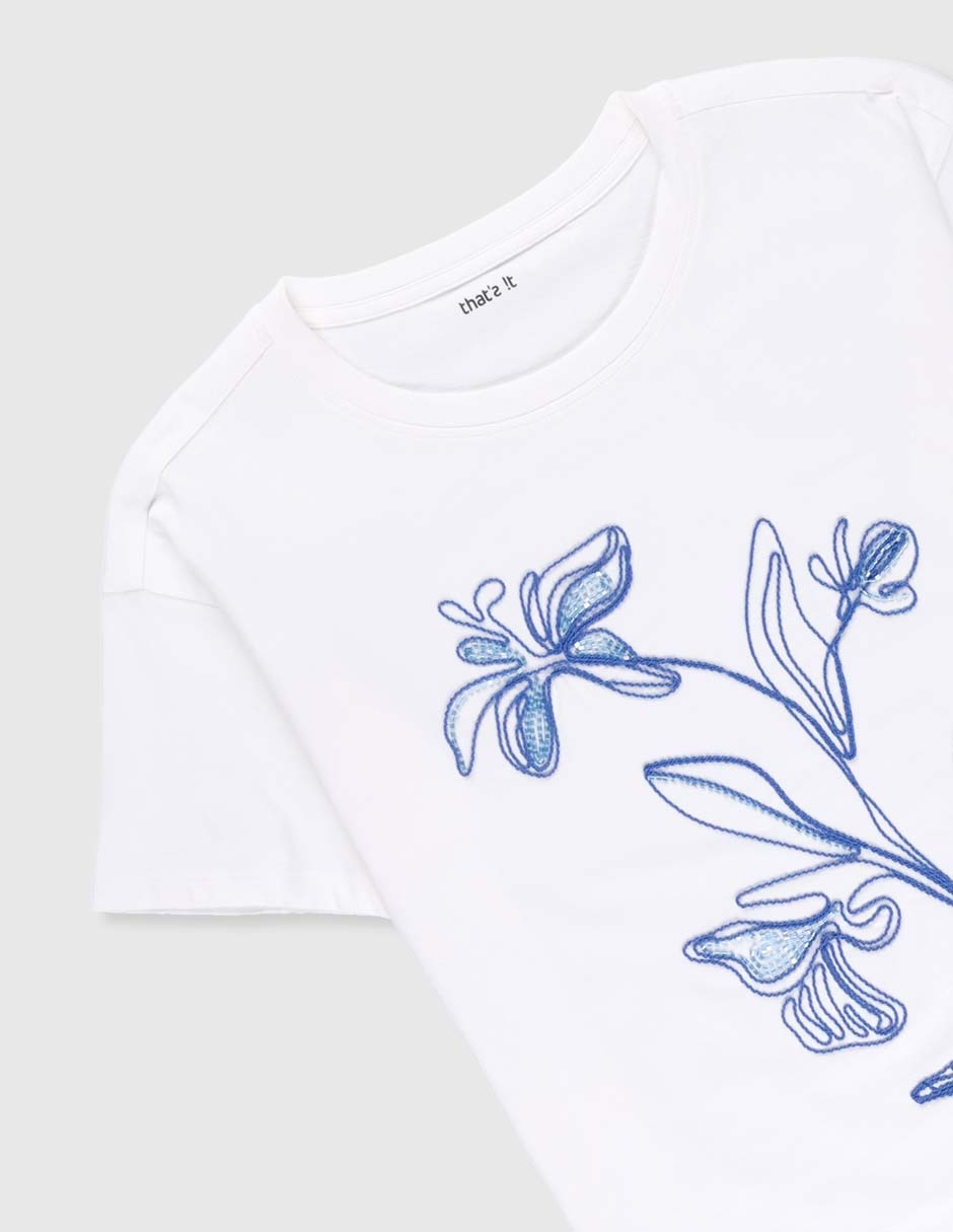 Playera manga corta para niña