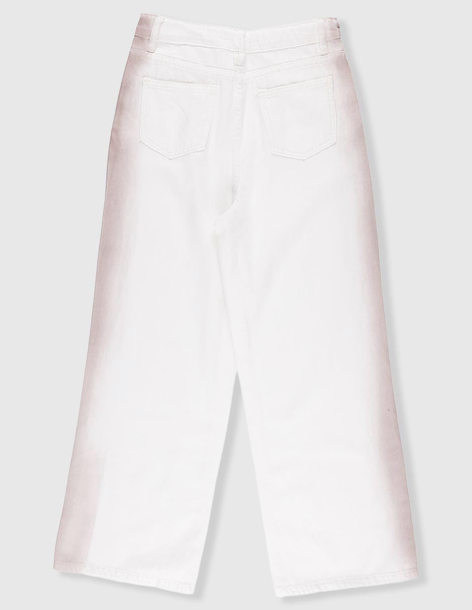 Jeans straight That's It deslavado para niña