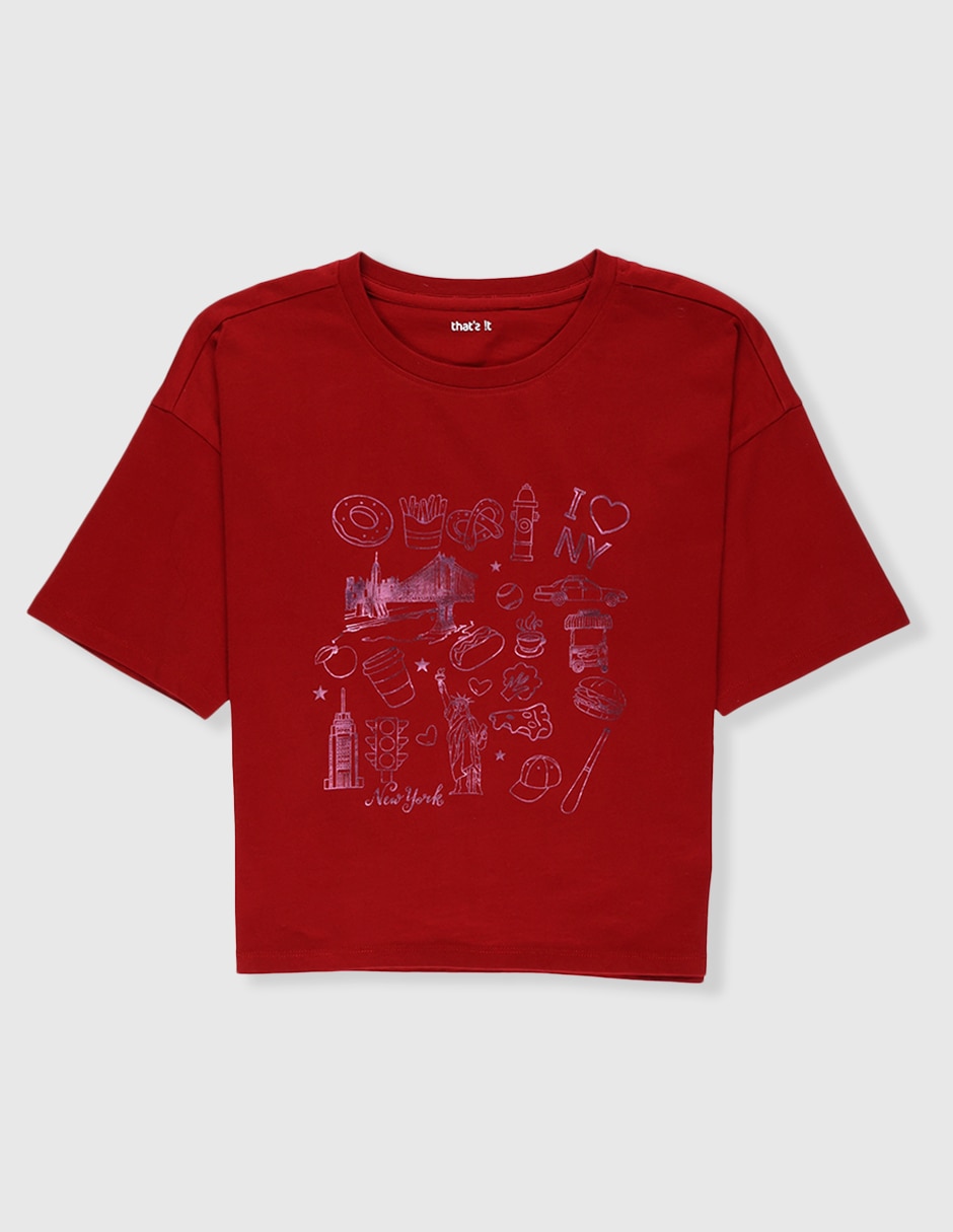 Playera manga corta para niña Playera manga corta para niña