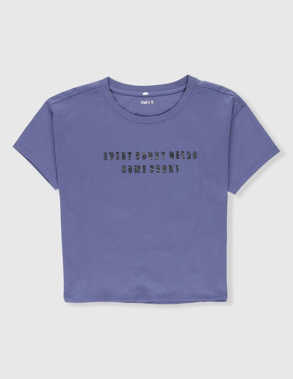 Playera manga corta para niña