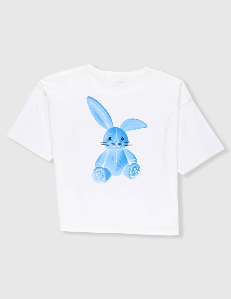 Playera manga corta para niña