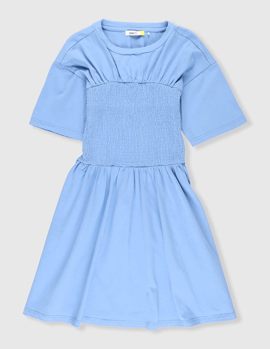 Vestido blusón manga amplia para niña Vestido blusón manga amplia para niña