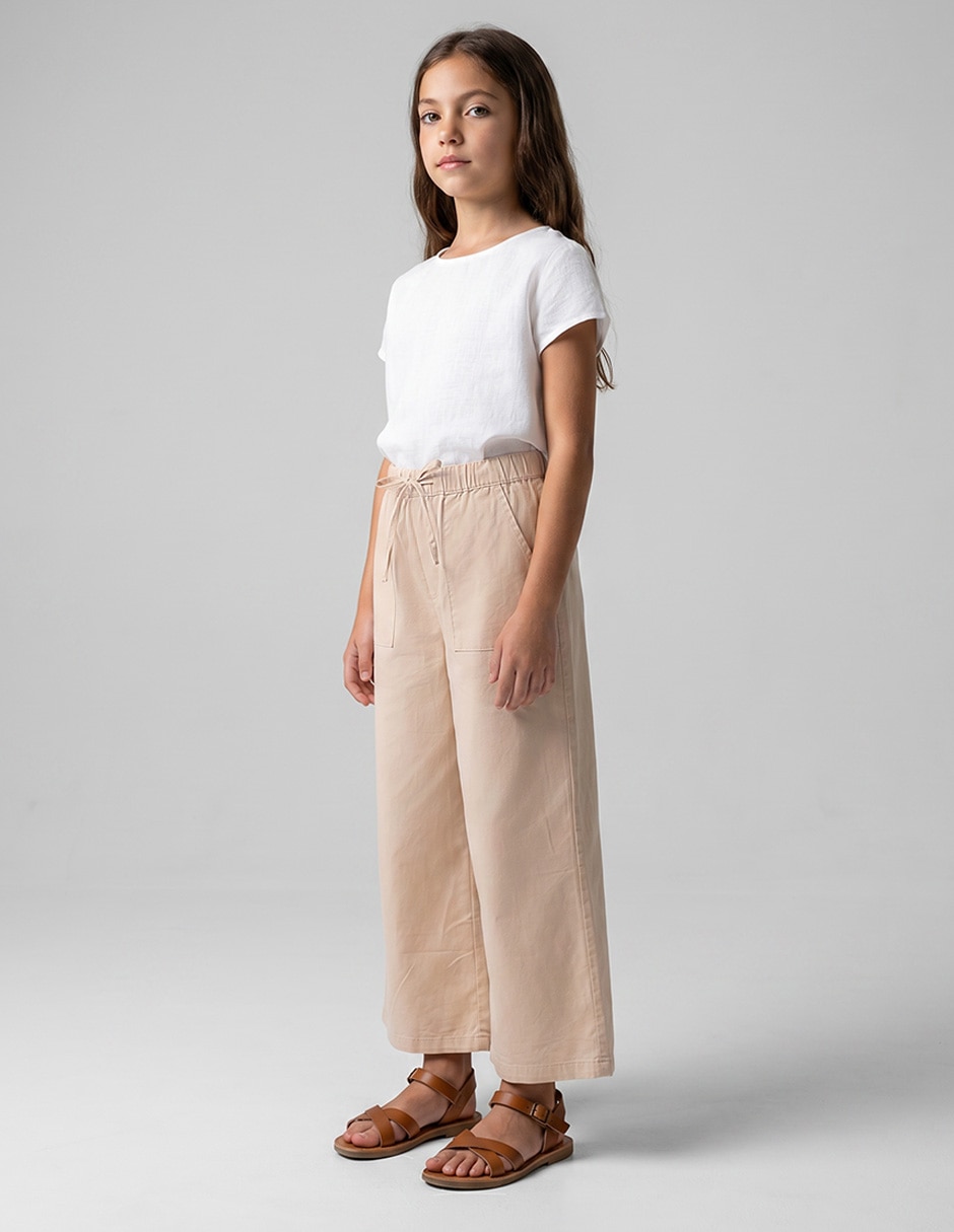 Pantalón de algodón para niña