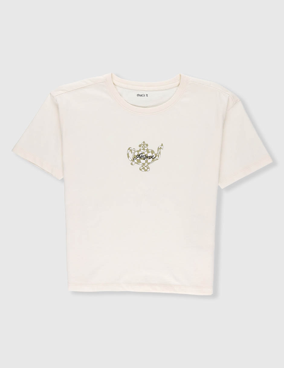 Playera manga corta para niña Playera manga corta para niña