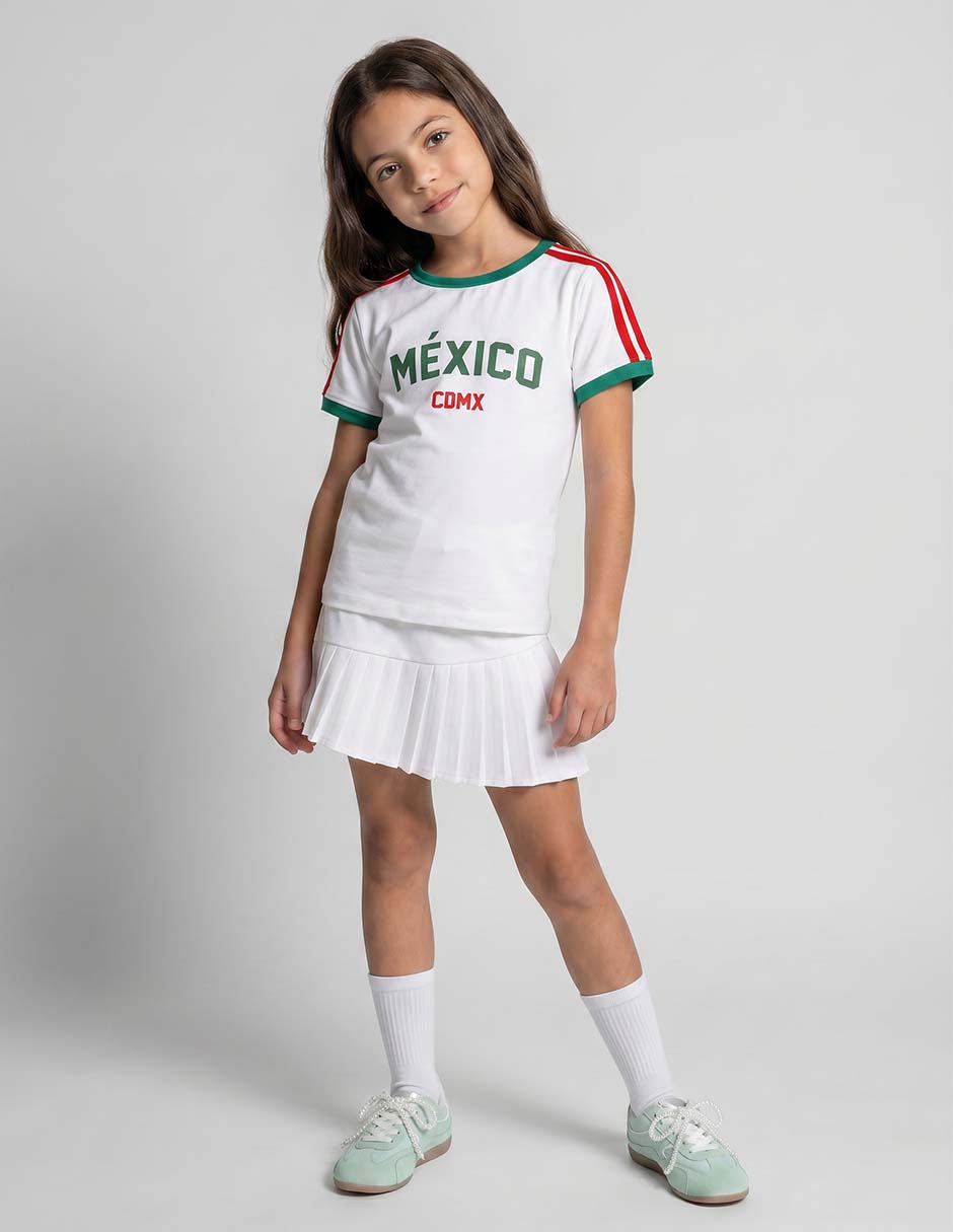 Playera that's it méxico manga corta para niña