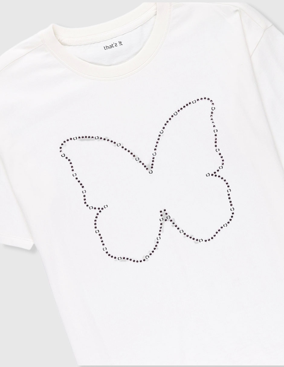 Playera manga corta para niña