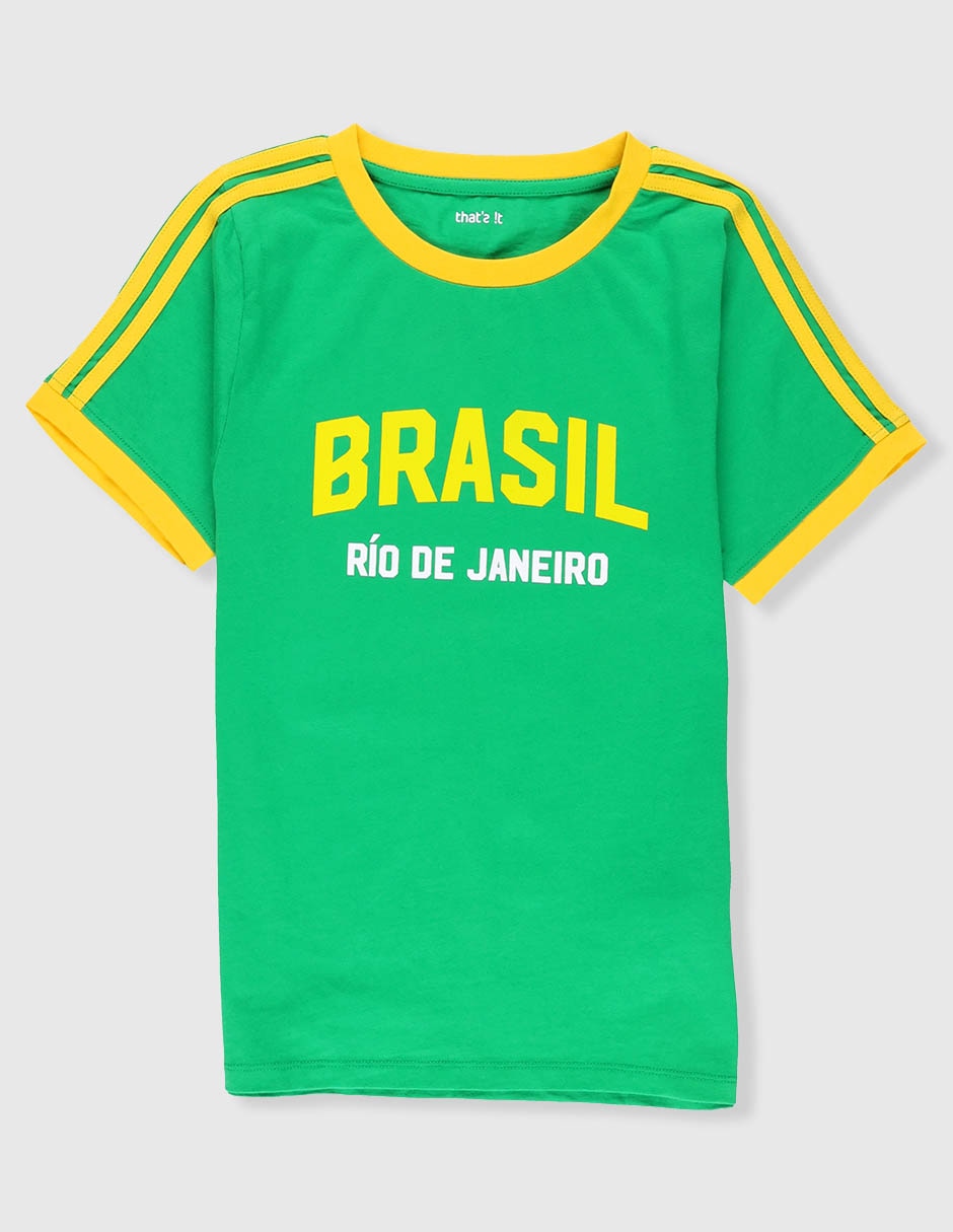 Playera That's It Brasil manga corta para niña