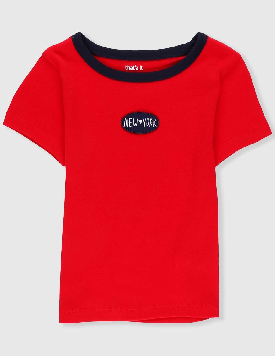 Playera manga corta para niña Playera manga corta para niña