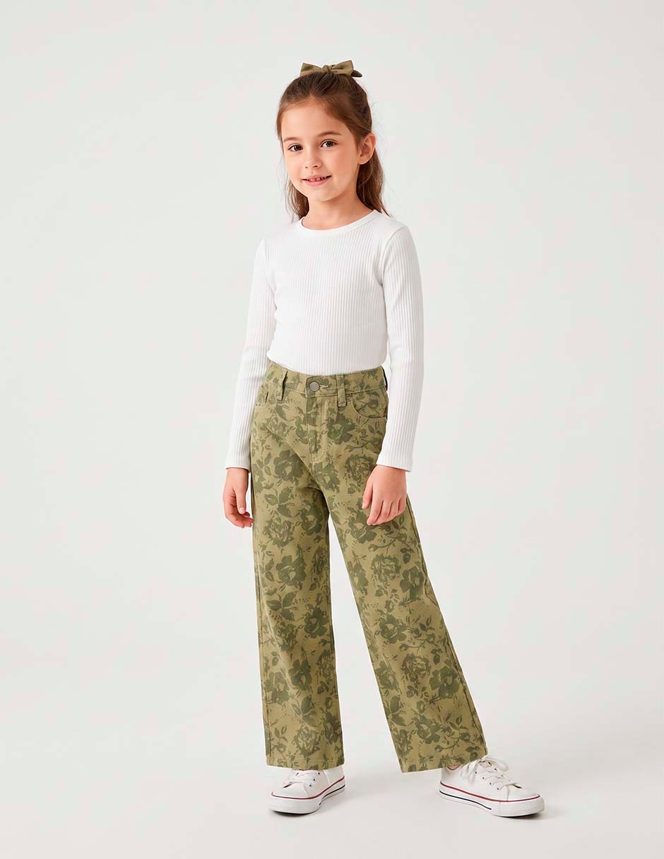 Jeans wide leg para niña 2