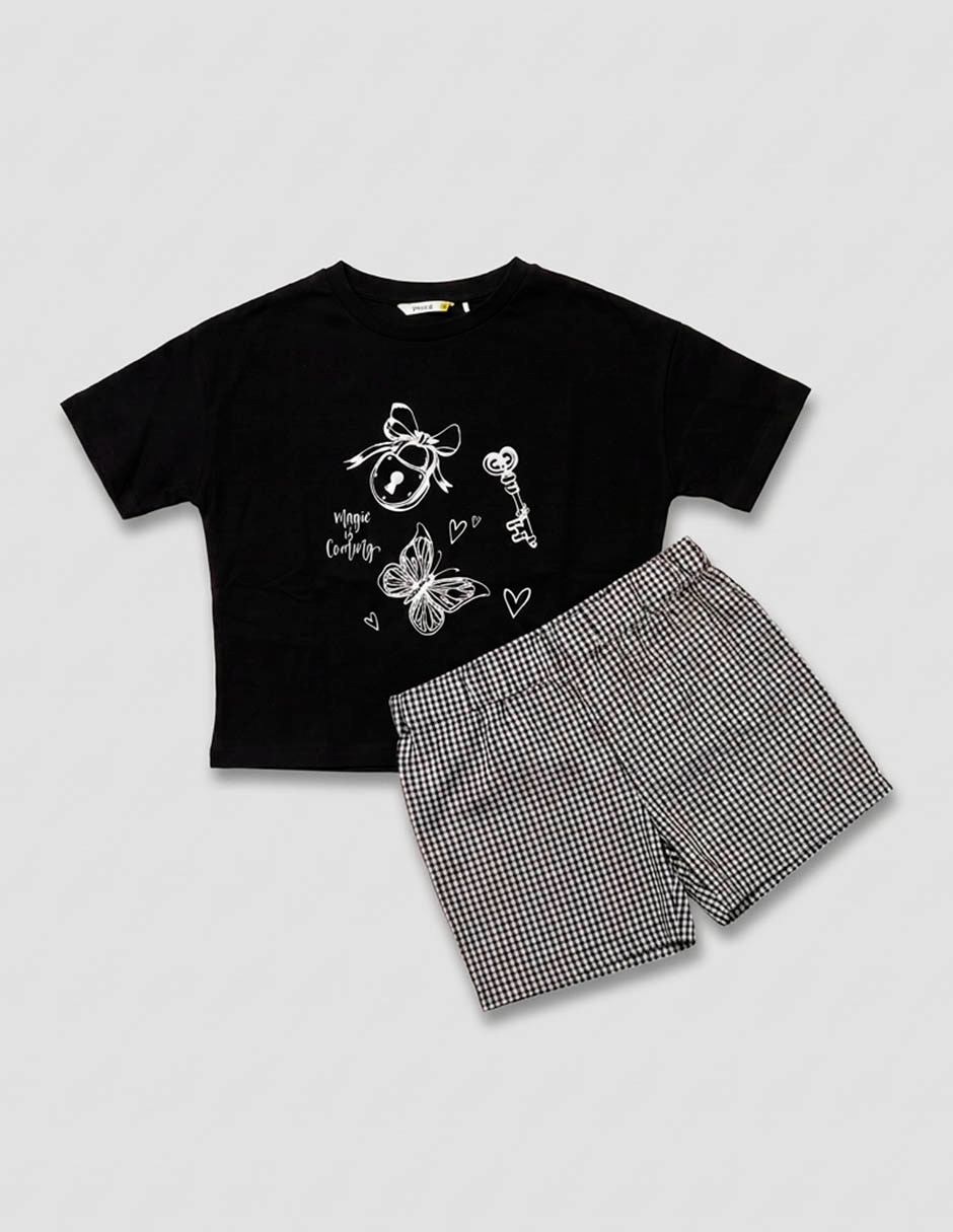 Conjunto de algodón para niña Conjunto de algodón para niña