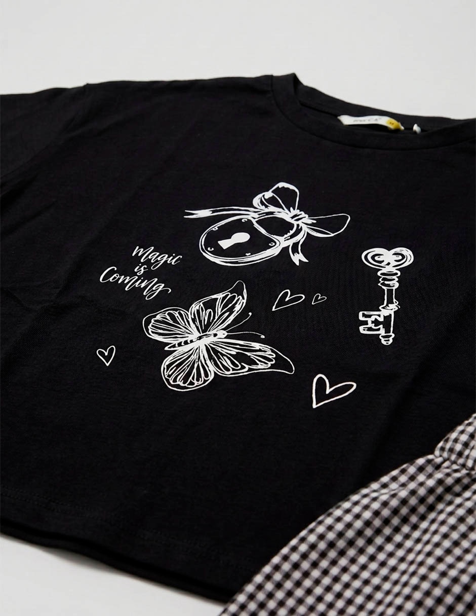 Conjunto de algodón para niña 4
