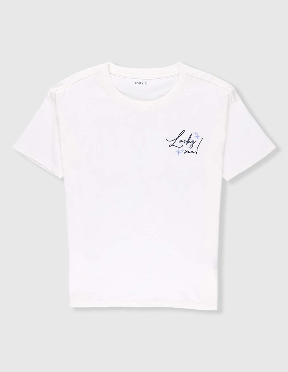 Playera manga corta para niña
