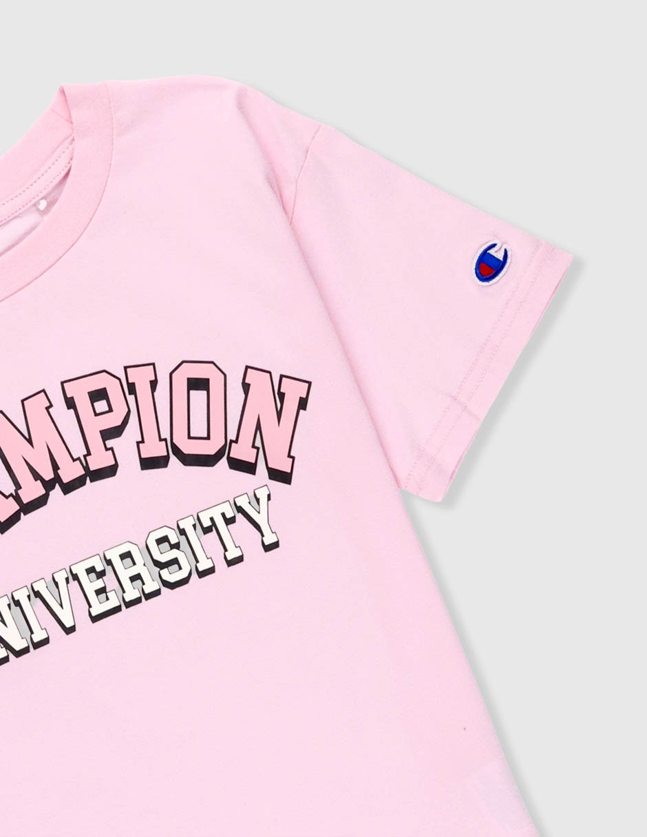 Playera Champion manga al codo para niña