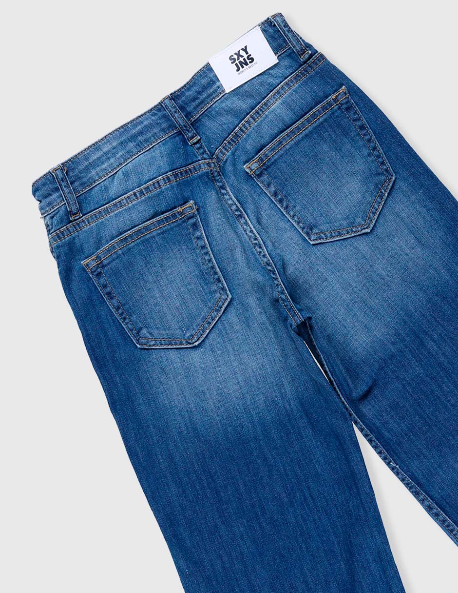 Jeans straight para niña 6