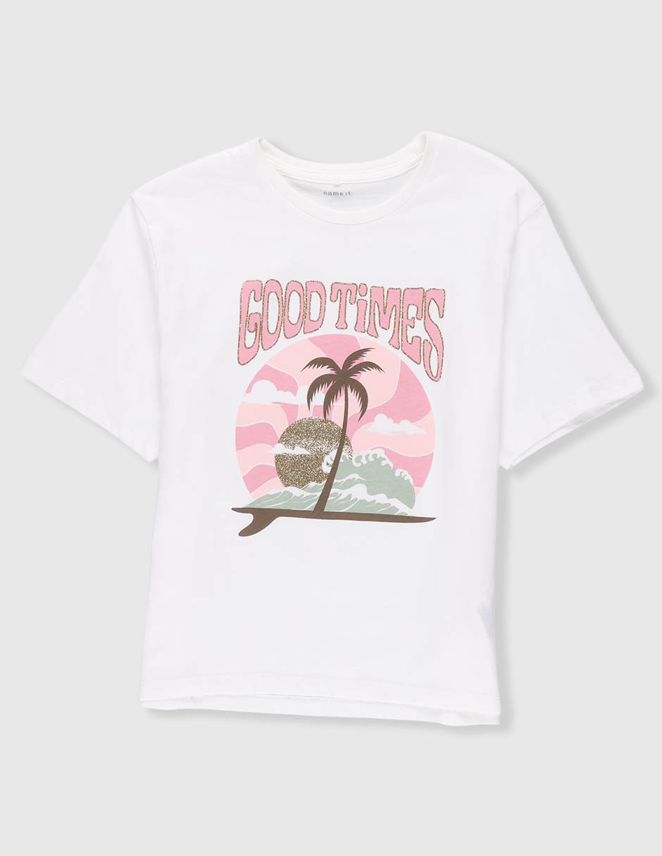 Playera Name It manga corta para niña