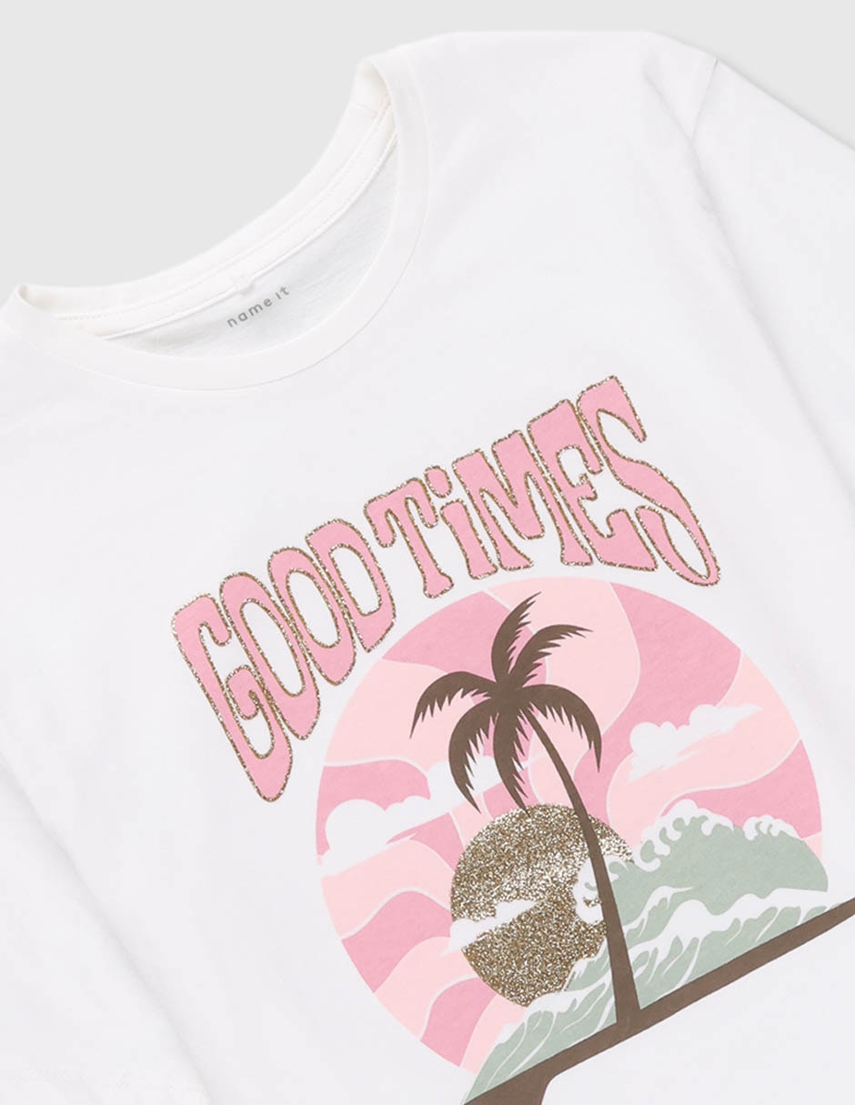 Playera Name It manga corta para niña