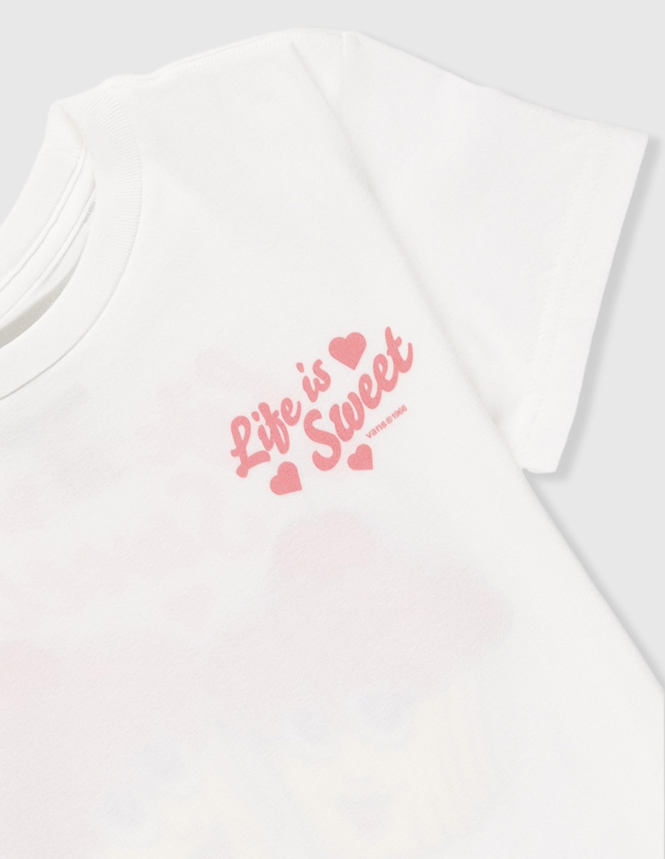 Playera Vans manga corta para niña