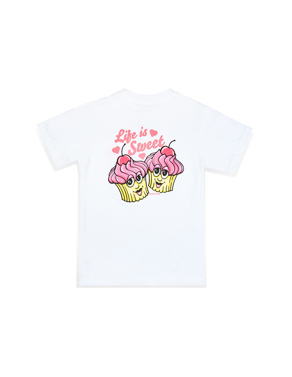 Playera Vans manga corta para niña