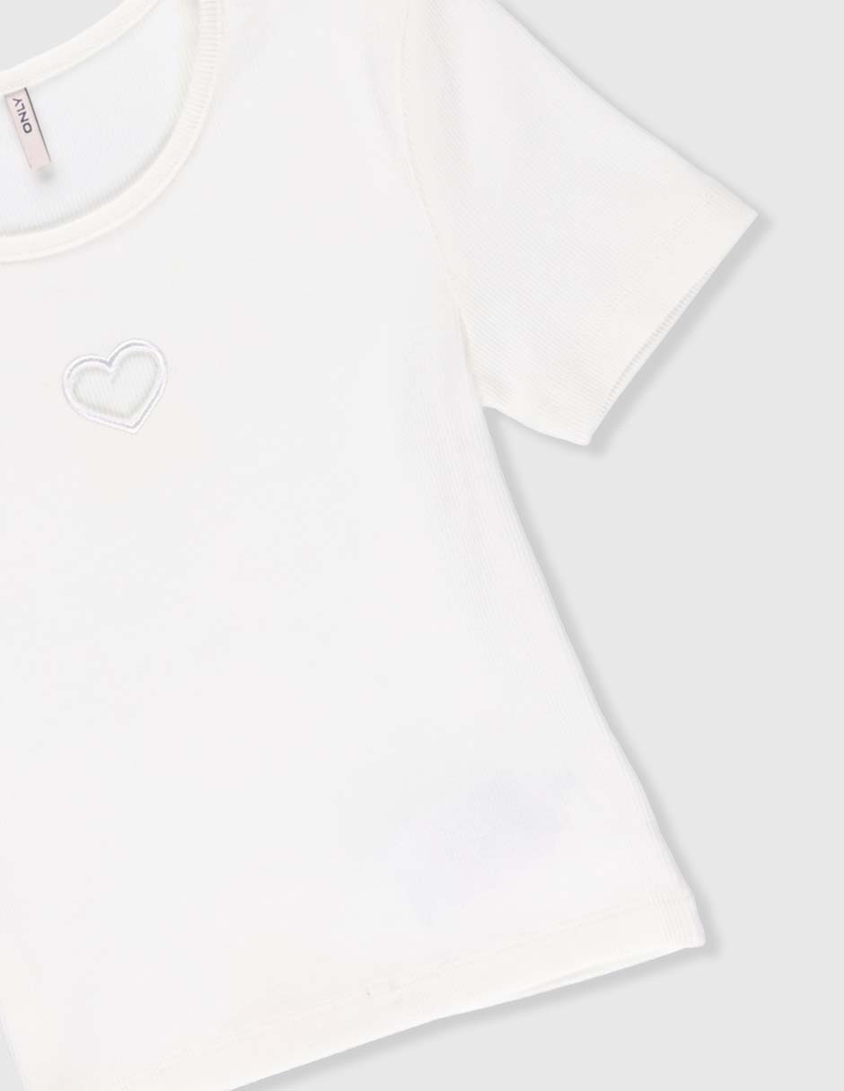 Playera Only manga corta para niña
