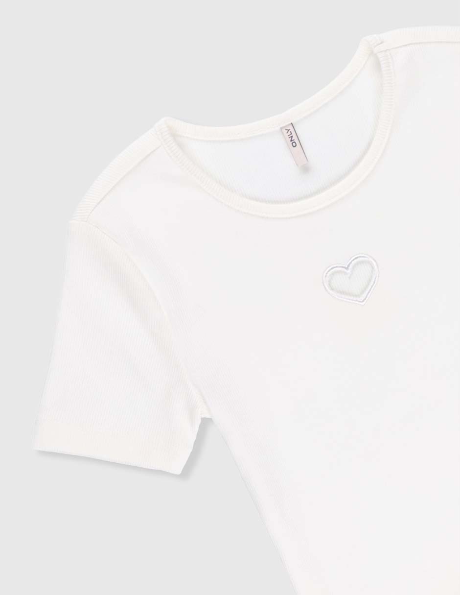 Playera Only manga corta para niña