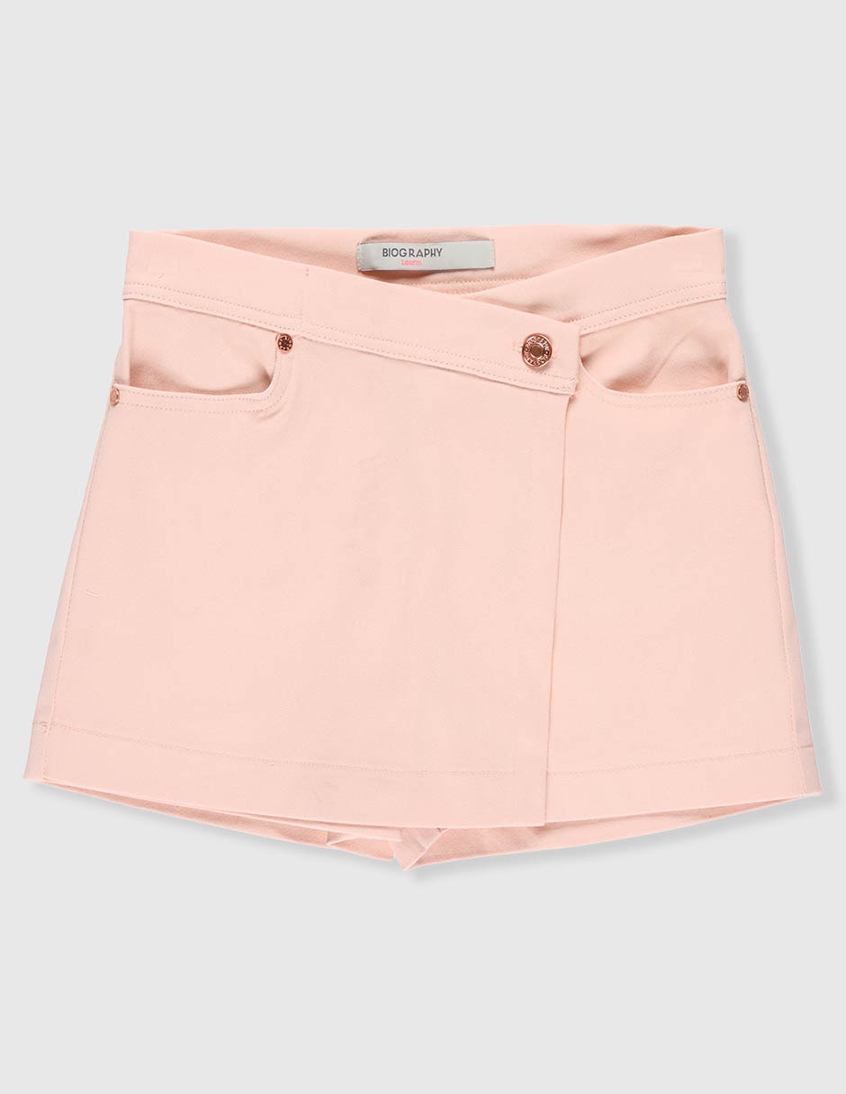 Falda short de algodón para niña Falda short de algodón para niña