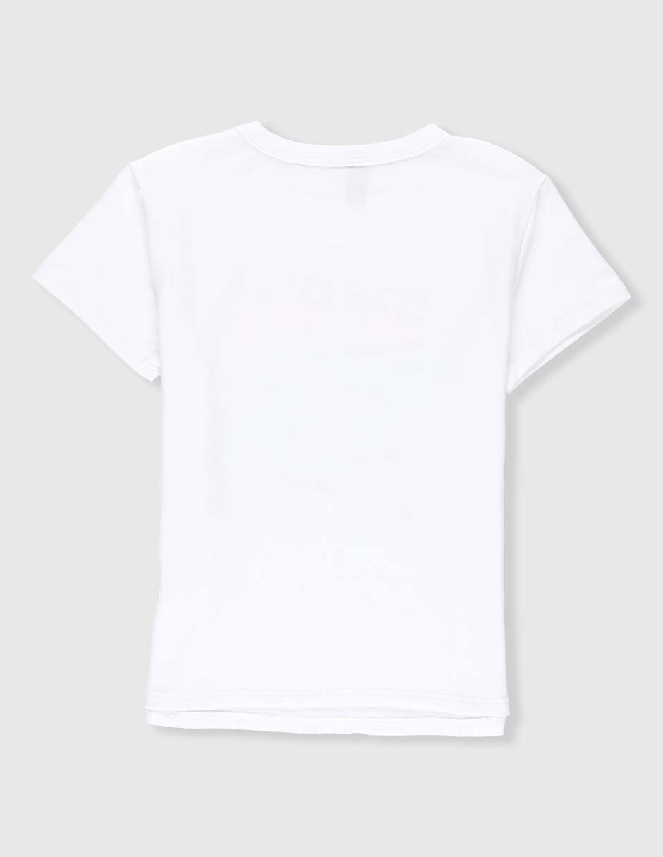 Playera manga corta para niña
