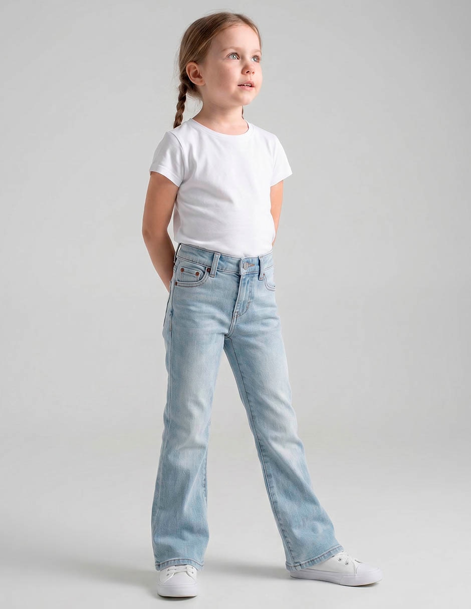 Jeans flare levi´s lavado medio para niña Jeans flare levi´s lavado medio para niña