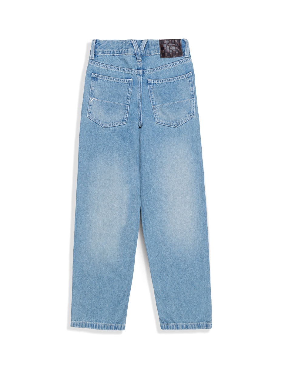 Jeans baggy deslavado para niña 2