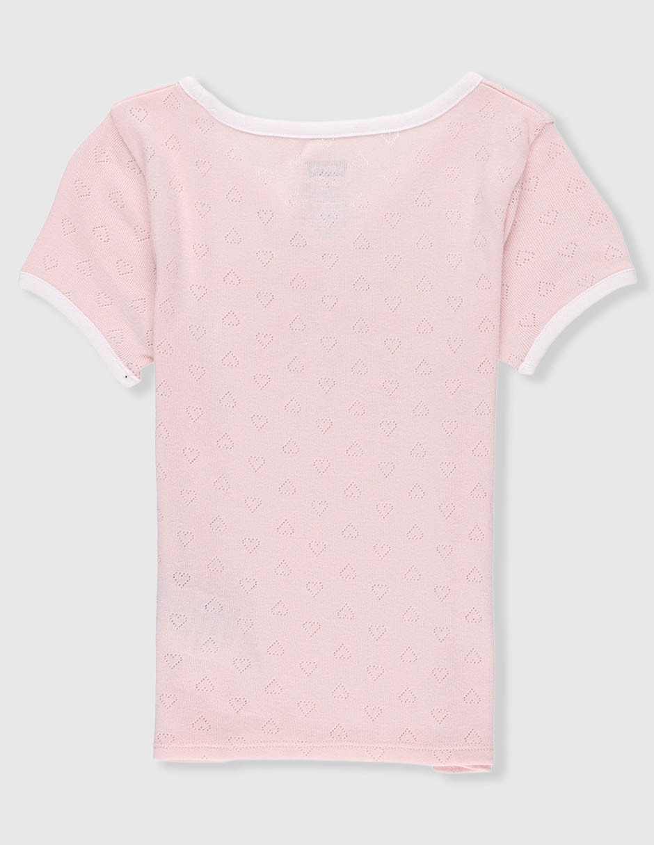 Playera Levi's manga corta para niña